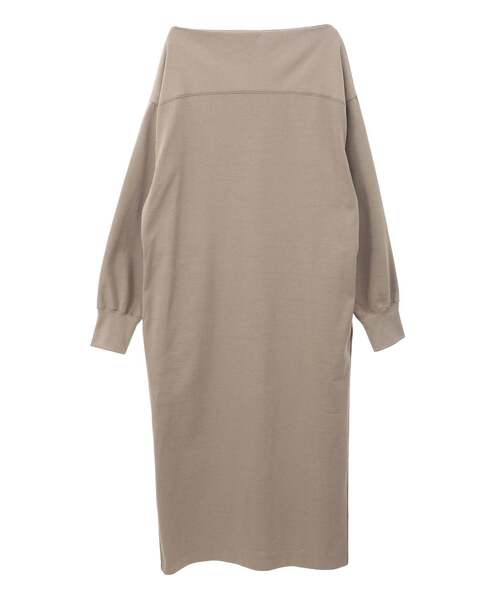 Liesse（リエス）の「オフショルダーロングワンピース（ワンピース・レディース・モカ/チャコールグレー・FREE）」の16枚目の写真