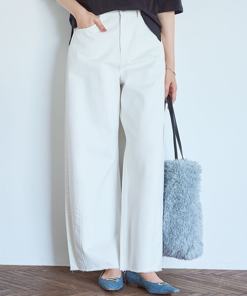 SLOW/一部店舗限定】LIGHT DENIM バレルワイド パンツ（デニムパンツ