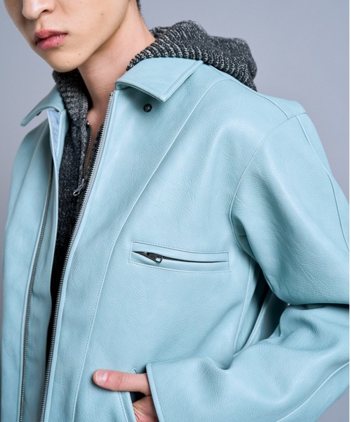 Camphor wood（カンファーウッド）の「short length zipped PU-leather