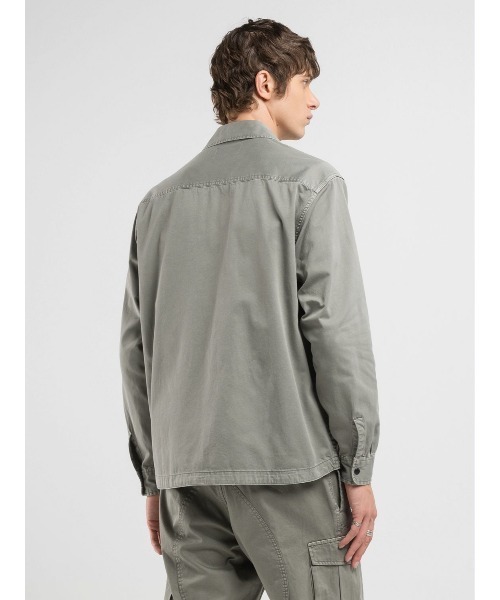 REPLAY（リプレイ）の「リラックスフィット コットンツイルシャツ（シャツ/ブラウス・メンズ・チャコール・X-LARGE/LARGE/MEDIUM/SMALL）」の2枚目の写真