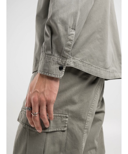 REPLAY（リプレイ）の「リラックスフィット コットンツイルシャツ（シャツ/ブラウス・メンズ・チャコール・X-LARGE/LARGE/MEDIUM/SMALL）」の5枚目の写真
