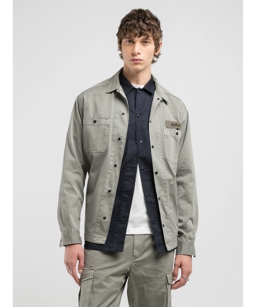 REPLAY（リプレイ）の「リラックスフィット コットンツイルシャツ（シャツ/ブラウス・メンズ・チャコール・X-LARGE/LARGE/MEDIUM/SMALL）」の7枚目の写真