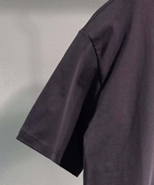 aimoha（アイモハ）の「aimoha MEN スタンドカラーヘンリーT (SS)（Tシャツ/カットソー・メンズ・ホワイト/ダークグレー/ベージュ・LARGE/X-LARGE/XX-LARGE/XXX-LARGE）」の10枚目の写真