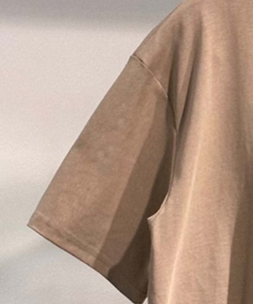 aimoha（アイモハ）の「aimoha MEN スタンドカラーヘンリーT (SS)（Tシャツ/カットソー・メンズ・ホワイト/ダークグレー/ベージュ・LARGE/X-LARGE/XX-LARGE/XXX-LARGE）」の13枚目の写真