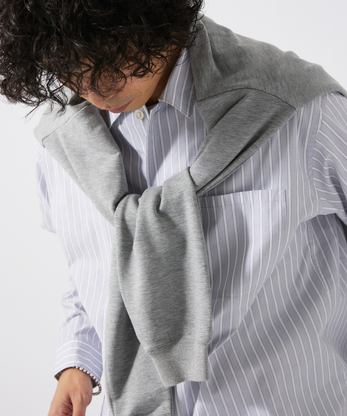 JOURNAL STANDARD relume（ジャーナルスタンダード　レリューム）の「JAMES FABRIC / ジェームスファブリック レギュラーカラーシャツ（シャツ/ブラウス・メンズ・ブルー/グレー系その他/ベージュ系その他/ネイビー/ブルー系その他・MEDIUM/LARGE）」の2枚目の写真