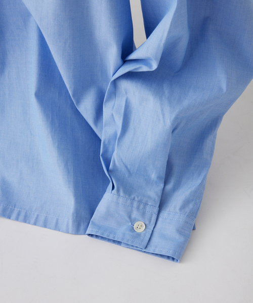 JOURNAL STANDARD relume（ジャーナルスタンダード　レリューム）の「JAMES FABRIC / ジェームスファブリック レギュラーカラーシャツ（シャツ/ブラウス・メンズ・ブルー/グレー系その他/ベージュ系その他/ネイビー/ブルー系その他・MEDIUM/LARGE）」の10枚目の写真