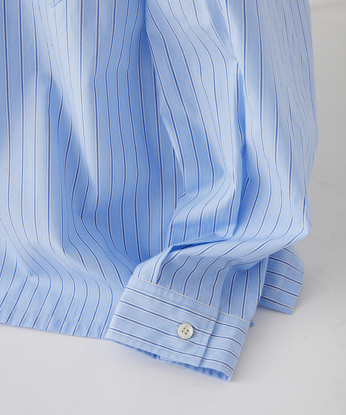 JOURNAL STANDARD relume（ジャーナルスタンダード　レリューム）の「JAMES FABRIC / ジェームスファブリック レギュラーカラーシャツ（シャツ/ブラウス・メンズ・ブルー/グレー系その他/ベージュ系その他/ネイビー/ブルー系その他・MEDIUM/LARGE）」の12枚目の写真
