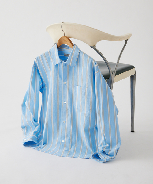JOURNAL STANDARD relume（ジャーナルスタンダード　レリューム）の「JAMES FABRIC / ジェームスファブリック レギュラーカラーシャツ（シャツ/ブラウス・メンズ・ブルー/グレー系その他/ベージュ系その他/ネイビー/ブルー系その他・MEDIUM/LARGE）」の13枚目の写真