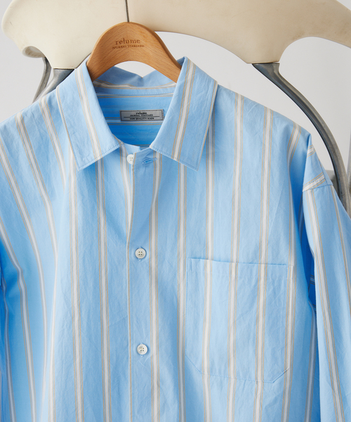 JOURNAL STANDARD relume（ジャーナルスタンダード　レリューム）の「JAMES FABRIC / ジェームスファブリック レギュラーカラーシャツ（シャツ/ブラウス・メンズ・ブルー/グレー系その他/ベージュ系その他/ネイビー/ブルー系その他・MEDIUM/LARGE）」の14枚目の写真