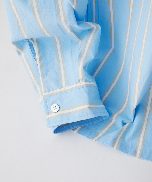 JOURNAL STANDARD relume（ジャーナルスタンダード　レリューム）の「JAMES FABRIC / ジェームスファブリック レギュラーカラーシャツ（シャツ/ブラウス・メンズ・ブルー/グレー系その他/ベージュ系その他/ネイビー/ブルー系その他・MEDIUM/LARGE）」の15枚目の写真