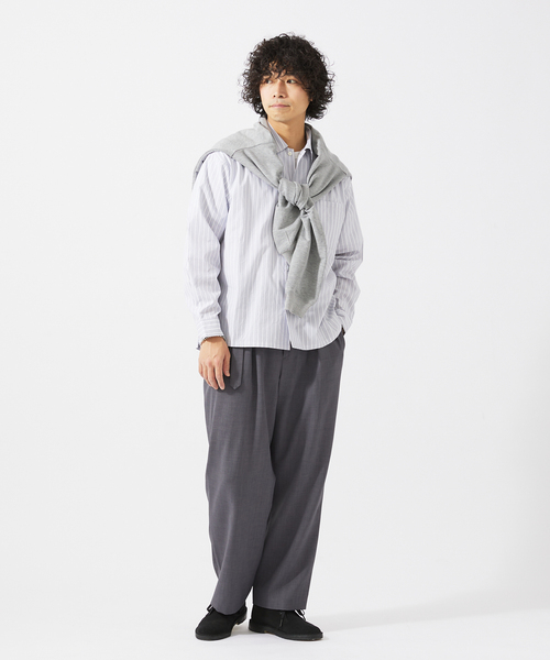 JOURNAL STANDARD relume（ジャーナルスタンダード　レリューム）の「JAMES FABRIC / ジェームスファブリック レギュラーカラーシャツ（シャツ/ブラウス・メンズ・ブルー/グレー系その他/ベージュ系その他/ネイビー/ブルー系その他・MEDIUM/LARGE）」の16枚目の写真
