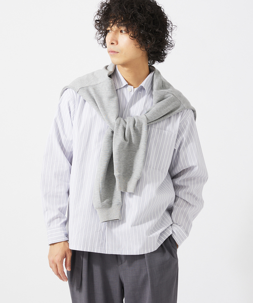 JOURNAL STANDARD relume（ジャーナルスタンダード　レリューム）の「JAMES FABRIC / ジェームスファブリック レギュラーカラーシャツ（シャツ/ブラウス・メンズ・ブルー/グレー系その他/ベージュ系その他/ネイビー/ブルー系その他・MEDIUM/LARGE）」の18枚目の写真
