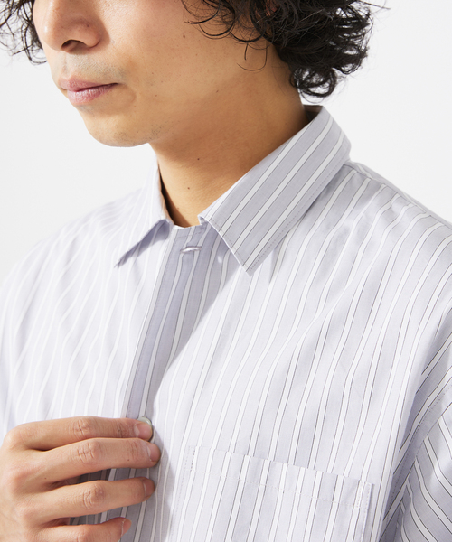 JOURNAL STANDARD relume（ジャーナルスタンダード　レリューム）の「JAMES FABRIC / ジェームスファブリック レギュラーカラーシャツ（シャツ/ブラウス・メンズ・ブルー/グレー系その他/ベージュ系その他/ネイビー/ブルー系その他・MEDIUM/LARGE）」の20枚目の写真