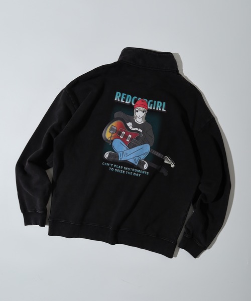 セール】RED CAP GIRL 裏毛スノーウォッシュHALFZIP（スウェット