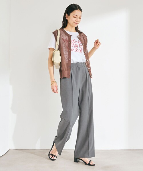 WEB限定】＜at ease＞オルマイ ワイド パンツ -マシン