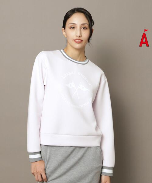 美品3万円程◇adabat スウェット プルオーバータイプ レディース XL相当 セール】UVカット/接触冷感 クロスフラッグ クールタッチプル
