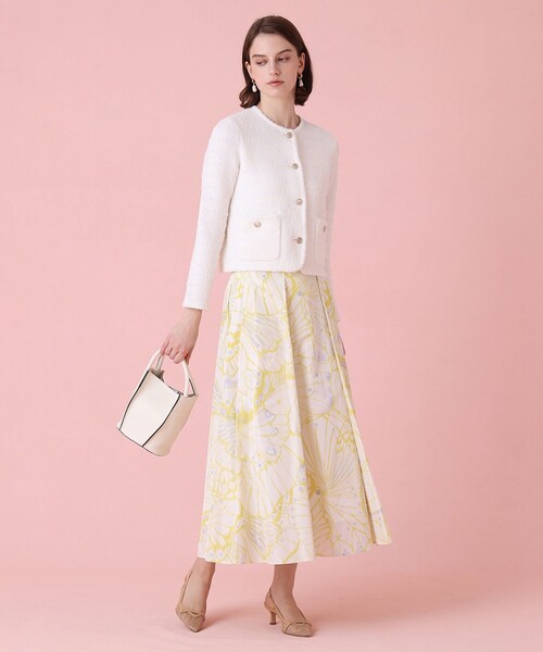 セール】バタフライプリントタック スカート（スカート）｜ANAYI