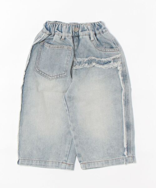 aimoha(アイモハ)の「【aimoha-KIDS-】ダメージ加工キッズデニムパンツ(デニムパンツ・キッズ・ブルー・110/120/130/90/100)」の3枚目の写真