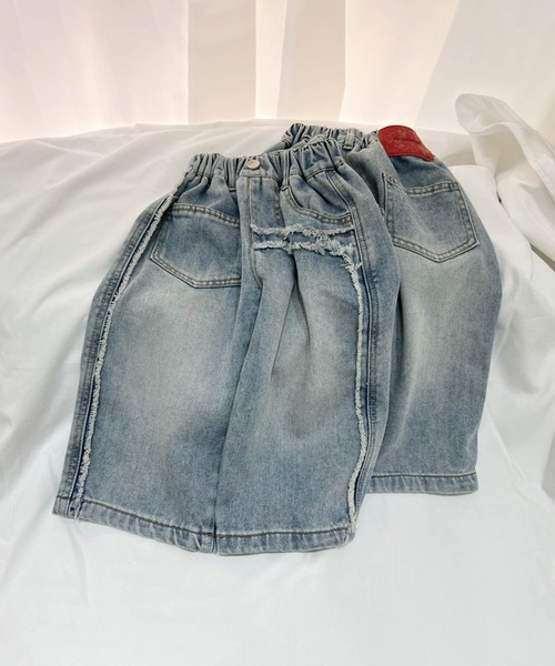 aimoha(アイモハ)の「【aimoha-KIDS-】ダメージ加工キッズデニムパンツ(デニムパンツ・キッズ・ブルー・110/120/130/90/100)」の5枚目の写真