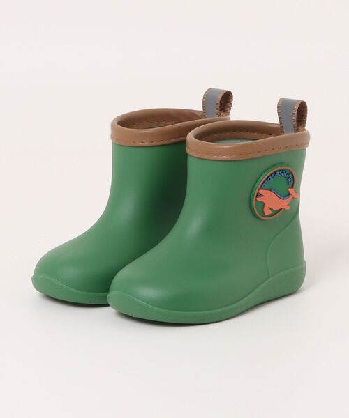 ASBee（アスビー）の「HI! MY ZOO ハイマイズー ベビー レインブーツ【完全防水】長靴 レインシューズ（レインシューズ・キッズ・カーキ/サックスブルー/ピンク/ベージュ/オレンジ・13.0cm/14.0cm/15.0cm）」の2枚目の写真