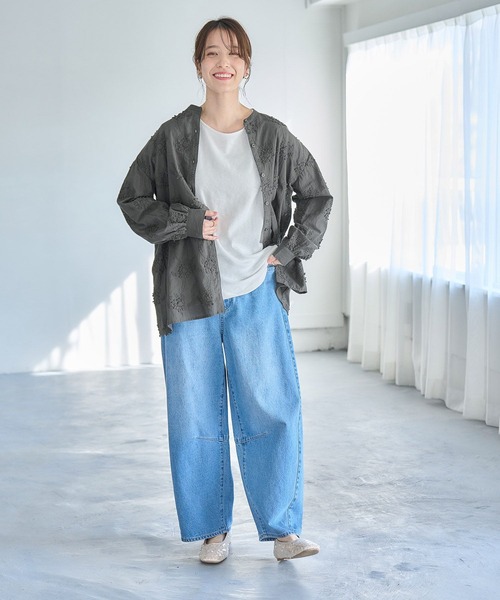 studio CLIP（スタディオクリップ）の「アソートレースシャツ（シャツ/ブラウス・レディース・スモーク/アイボリー/オフホワイト・FREE）」の18枚目の写真