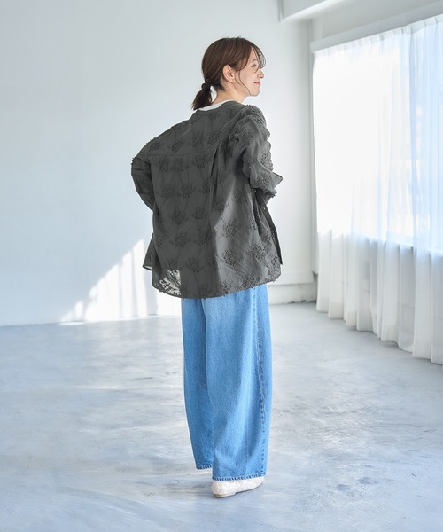 studio CLIP（スタディオクリップ）の「アソートレースシャツ（シャツ/ブラウス・レディース・スモーク/アイボリー/オフホワイト・FREE）」の21枚目の写真