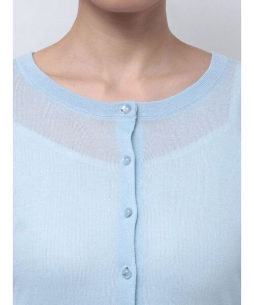 MERCURYDUO(マーキュリーデュオ)の「2WAYシアーコンパクトカーディガン(カーディガン/ボレロ・レディース・ライトブルー/ブラック/オフホワイト/ベージュ/ネイビー・FREE)」の22枚目の写真