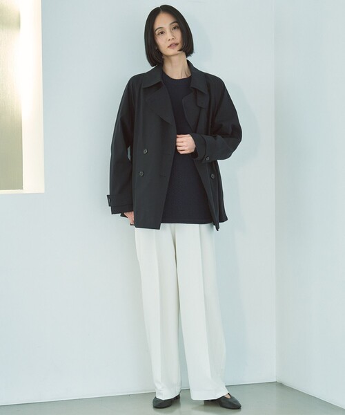 UNFILO(アンフィーロ)の「タックワイドパンツ(その他パンツ・レディース・ピンク系/アイボリー系/ネイビー系・X-LARGE)」の4枚目の写真