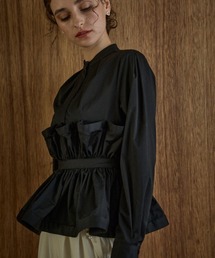 【新品】エラディエ♡Raffle Peplum Top ラッフルペプラムブラウス Raffle Peplum Top -WHT×st- – ERADIE