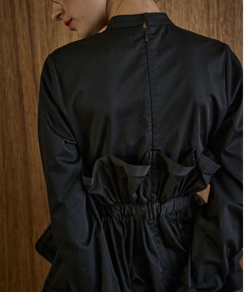 ブラウス シャツ Raffle Peplum Top ラッフルペプラムTOP レディース Raffle Peplum Top ラッフルペプラムTOP（シャツ/ブラウス