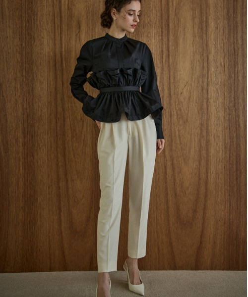 ブラウス シャツ Raffle Peplum Top ラッフルペプラムTOP レディース Raffle Peplum Top ラッフルペプラムTOP（シャツ/ブラウス