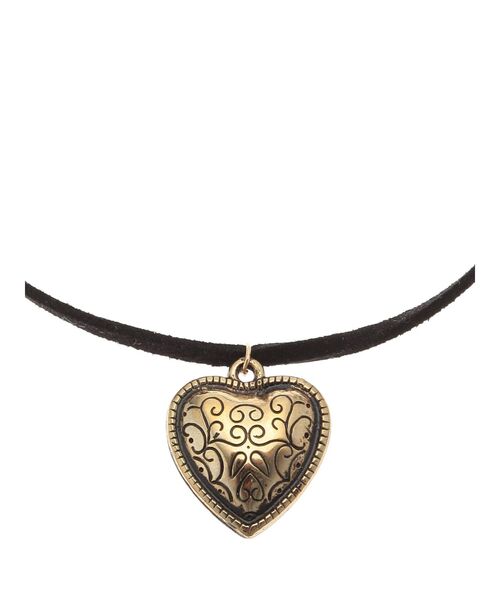 jouetie（ジュエティ）の「ヴィンテージライクハートコードチョーカー（チョーカー・レディース・シルバー/ゴールド・FREE）」の6枚目の写真