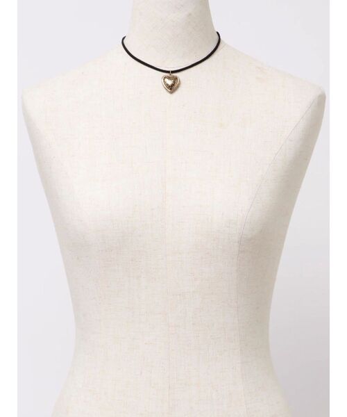 jouetie（ジュエティ）の「ヴィンテージライクハートコードチョーカー（チョーカー・レディース・シルバー/ゴールド・FREE）」の9枚目の写真