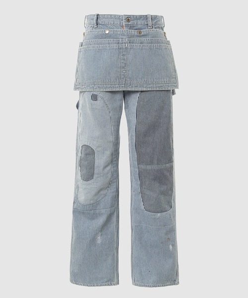 BOW WOW(バウワウ)の「HICKORY PAINTER PANTS with SEPARATE APRON(その他パンツ・メンズ・ストライプ・L/XL)」の1枚目の写真