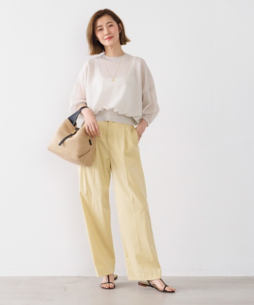 ギャザーニットプルオーバー