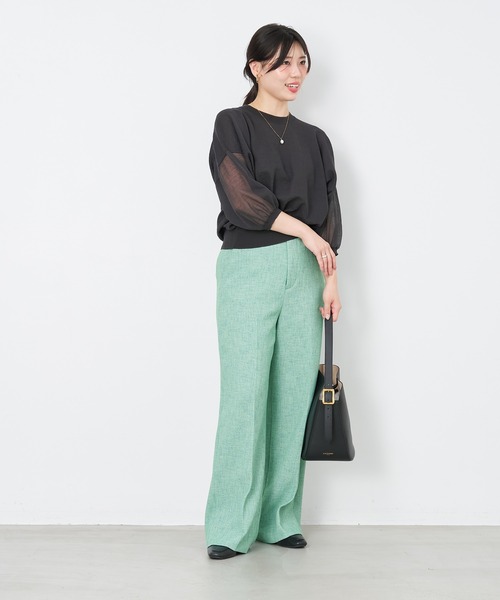 ギャザーニットプルオーバー