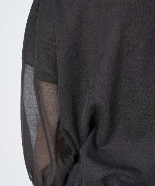 ギャザーニットプルオーバー