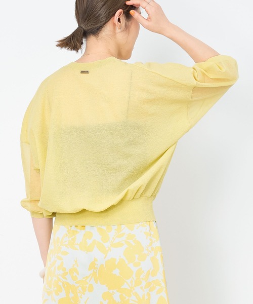 ギャザーニットプルオーバー