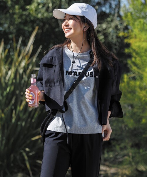 UNFILO（アンフィーロ）の「BEAUTY FORM-Tコットン ロゴ半袖T（Tシャツ/カットソー・レディース・ベージュ系1/ホワイト系1/ネイビー系1/グレー系1/ライトグレー系1/ピンク系1/ダークブラウン系1/ピンク系2/ホワイト系2/グレー系3・LARGE/MEDIUM/SMALL）」の17枚目の写真