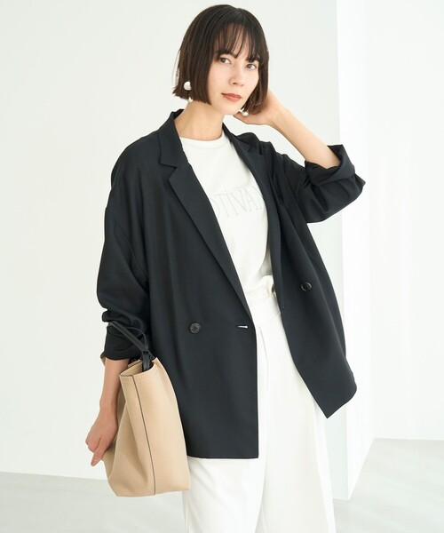 UNFILO(アンフィーロ)の「BEAUTY FORM-Tコットン ロゴ半袖T(Tシャツ/カットソー・レディース・ベージュ系1/ホワイト系1/ネイビー系1/グレー系1/ライトグレー系1/ピンク系1/ダークブラウン系1/ピンク系2/ホワイト系2/グレー系3・LARGE/MEDIUM/SMALL)」の12枚目の写真