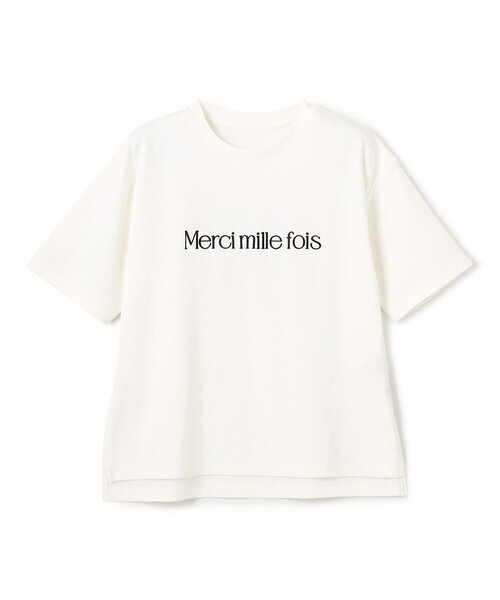 UNFILO(アンフィーロ)の「BEAUTY FORM-Tコットン ロゴ半袖T(Tシャツ/カットソー・レディース・ベージュ系1/ホワイト系1/ネイビー系1/グレー系1/ライトグレー系1/ピンク系1/ダークブラウン系1/ピンク系2/ホワイト系2/グレー系3・LARGE/MEDIUM/SMALL)」の16枚目の写真