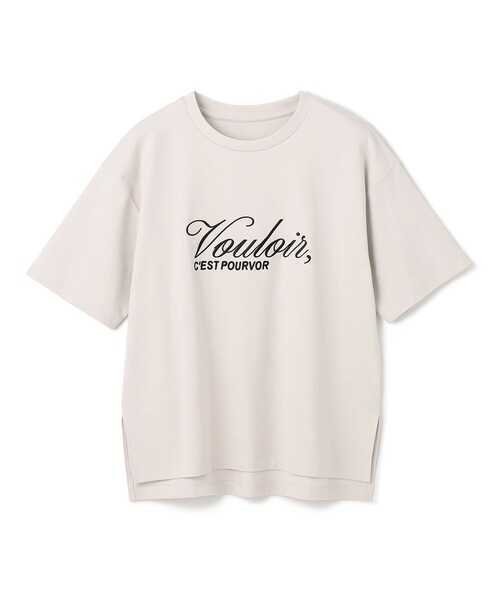 UNFILO(アンフィーロ)の「BEAUTY FORM-Tコットン ロゴ半袖T(Tシャツ/カットソー・レディース・ベージュ系1/ホワイト系1/ネイビー系1/グレー系1/ライトグレー系1/ピンク系1/ダークブラウン系1/ピンク系2/ホワイト系2/グレー系3・LARGE/MEDIUM/SMALL)」の18枚目の写真