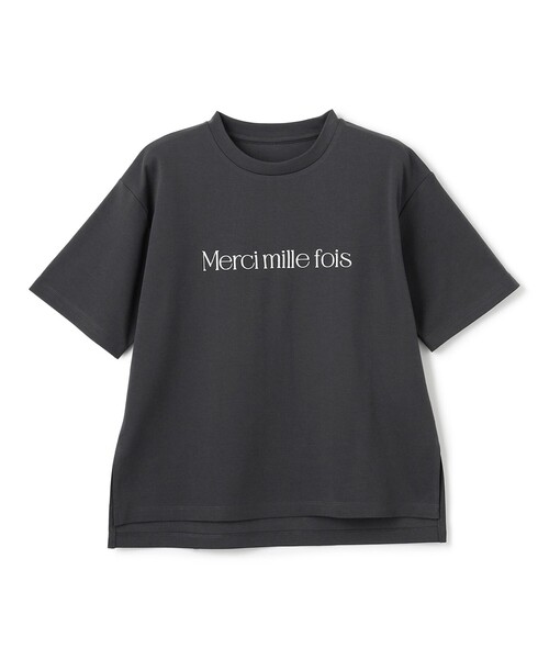 UNFILO(アンフィーロ)の「BEAUTY FORM-Tコットン ロゴ半袖T(Tシャツ/カットソー・レディース・ベージュ系1/ホワイト系1/ネイビー系1/グレー系1/ライトグレー系1/ピンク系1/ダークブラウン系1/ピンク系2/ホワイト系2/グレー系3・LARGE/MEDIUM/SMALL)」の19枚目の写真