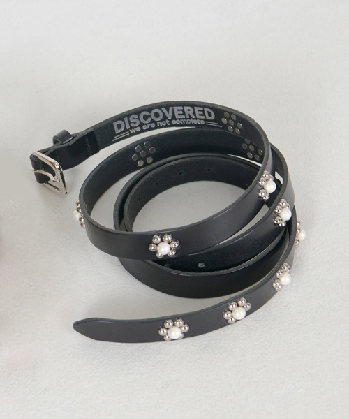 DISCOVERED(ディスカバード)の「mko12716-FLOWER RAMPONI LONG BELT ベルト(ベルト・メンズ・ブラウン/ブラック・FREE)」の2枚目の写真