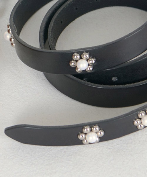 DISCOVERED(ディスカバード)の「mko12716-FLOWER RAMPONI LONG BELT ベルト(ベルト・メンズ・ブラウン/ブラック・FREE)」の5枚目の写真