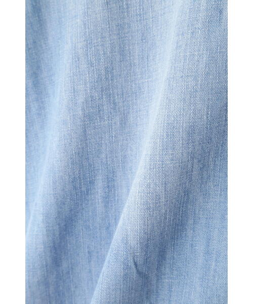 ◆Healthy DENIM クロップド半袖デニムブラ セール】◇【Healthy DENIMコラボ】クロップド半袖デニムシャツ