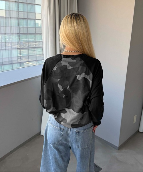 sedacle(セダクル)の「ナンバリング迷彩ユニフォームロンT(Tシャツ/カットソー・メンズ・カーキ/ブラック/ピンク・LARGE/MEDIUM/SMALL)」の20枚目の写真