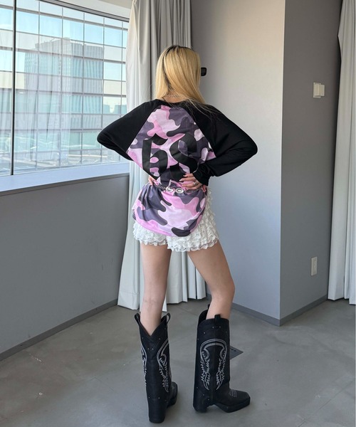 セール】ナンバリング迷彩ユニフォームロンT（Tシャツ