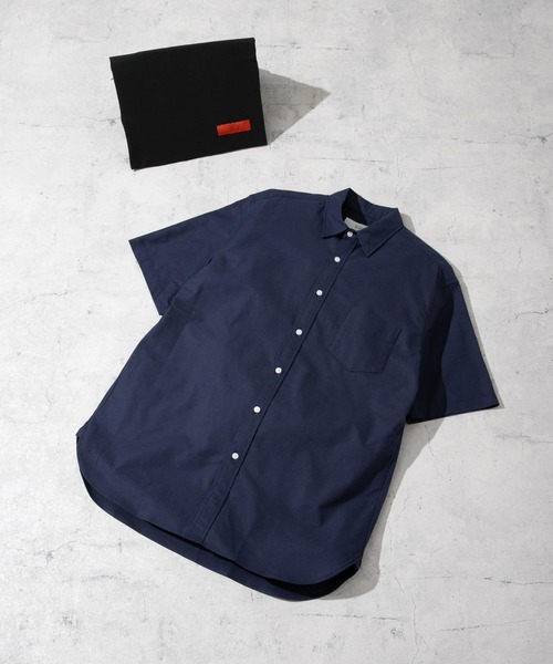 URBAN RESEARCH ROSSO MEN（アーバンリサーチロッソメン）の「『抗菌/消臭』『XXLサイズあり』ハイパフォーマンスオックス半袖シャツ（シャツ/ブラウス・メンズ・インディゴブルー/ストライプ/ネイビー/グリーン系その他/ブルー系その他/グレー/ブラック系その他/ホワイト/ライトブルー/ブラック/グレー系その他・SMALL/MEDIUM/LARGE/X-LARGE/XX-LARGE）」の10枚目の写真