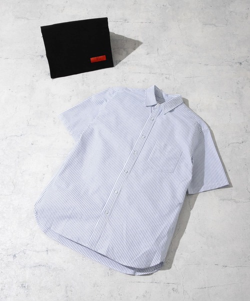 URBAN RESEARCH ROSSO MEN（アーバンリサーチロッソメン）の「『抗菌/消臭』『XXLサイズあり』ハイパフォーマンスオックス半袖シャツ（シャツ/ブラウス・メンズ・インディゴブルー/ストライプ/ネイビー/グリーン系その他/ブルー系その他/グレー/ブラック系その他/ホワイト/ライトブルー/ブラック/グレー系その他・SMALL/MEDIUM/LARGE/X-LARGE/XX-LARGE）」の11枚目の写真